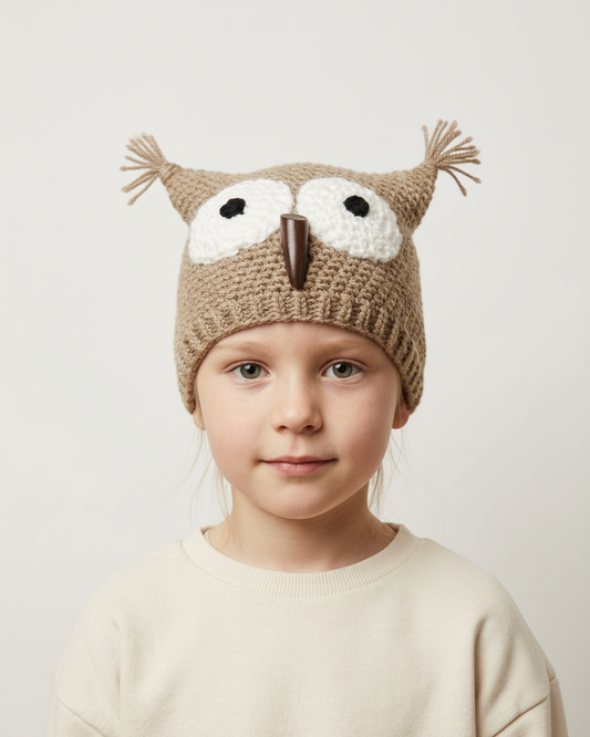 Crochet Owl Hat Pattern