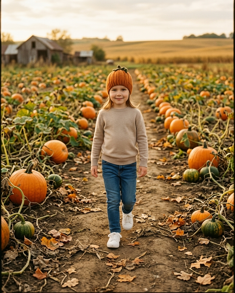 Crochet Ribbed Pumpkin Hat Pattern