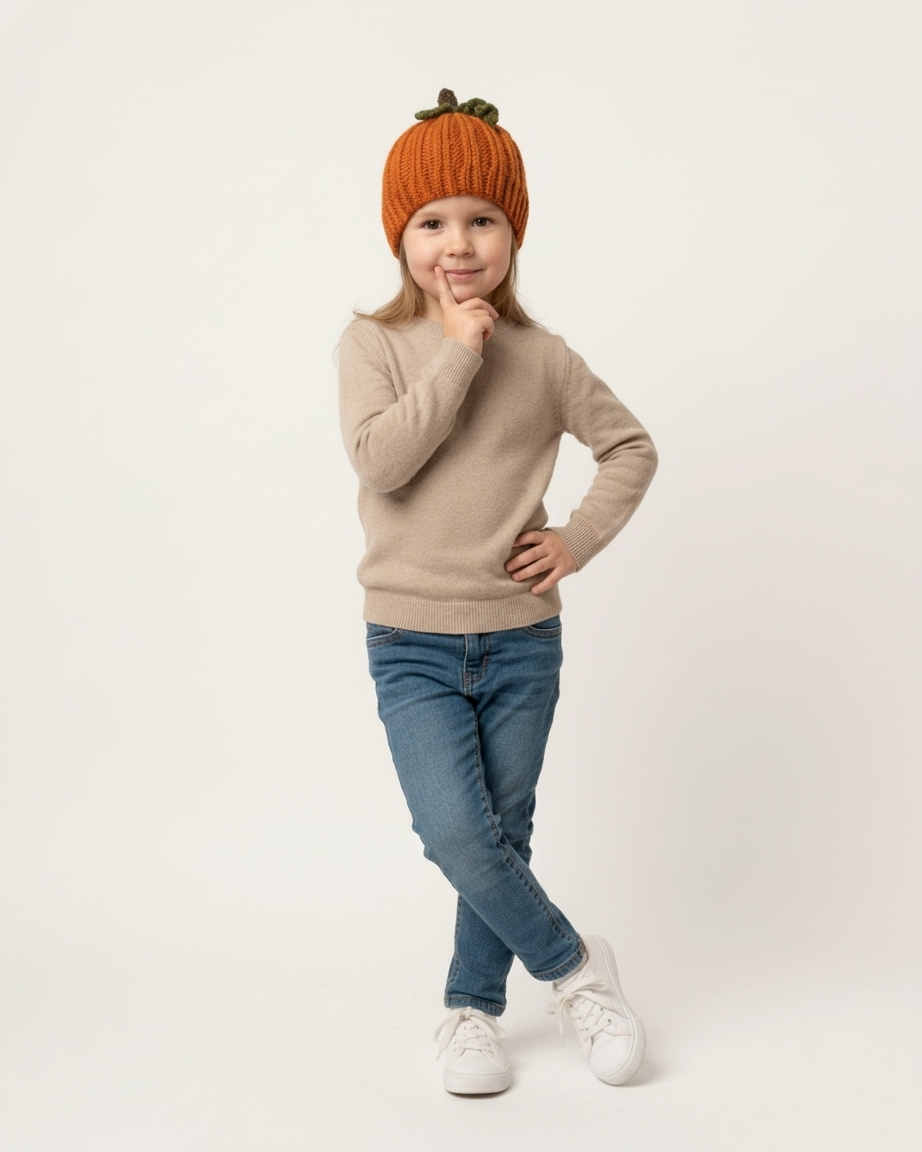 Crochet Ribbed Pumpkin Hat Pattern