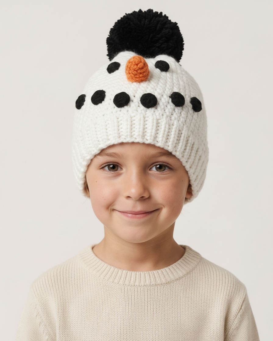 Crochet Snowman Hat Pattern