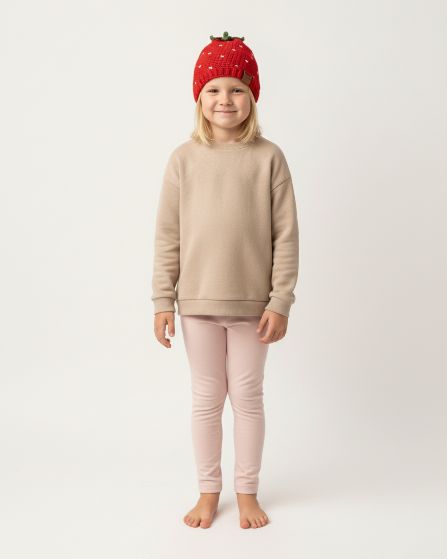 Crochet Strawberry Hat Pattern