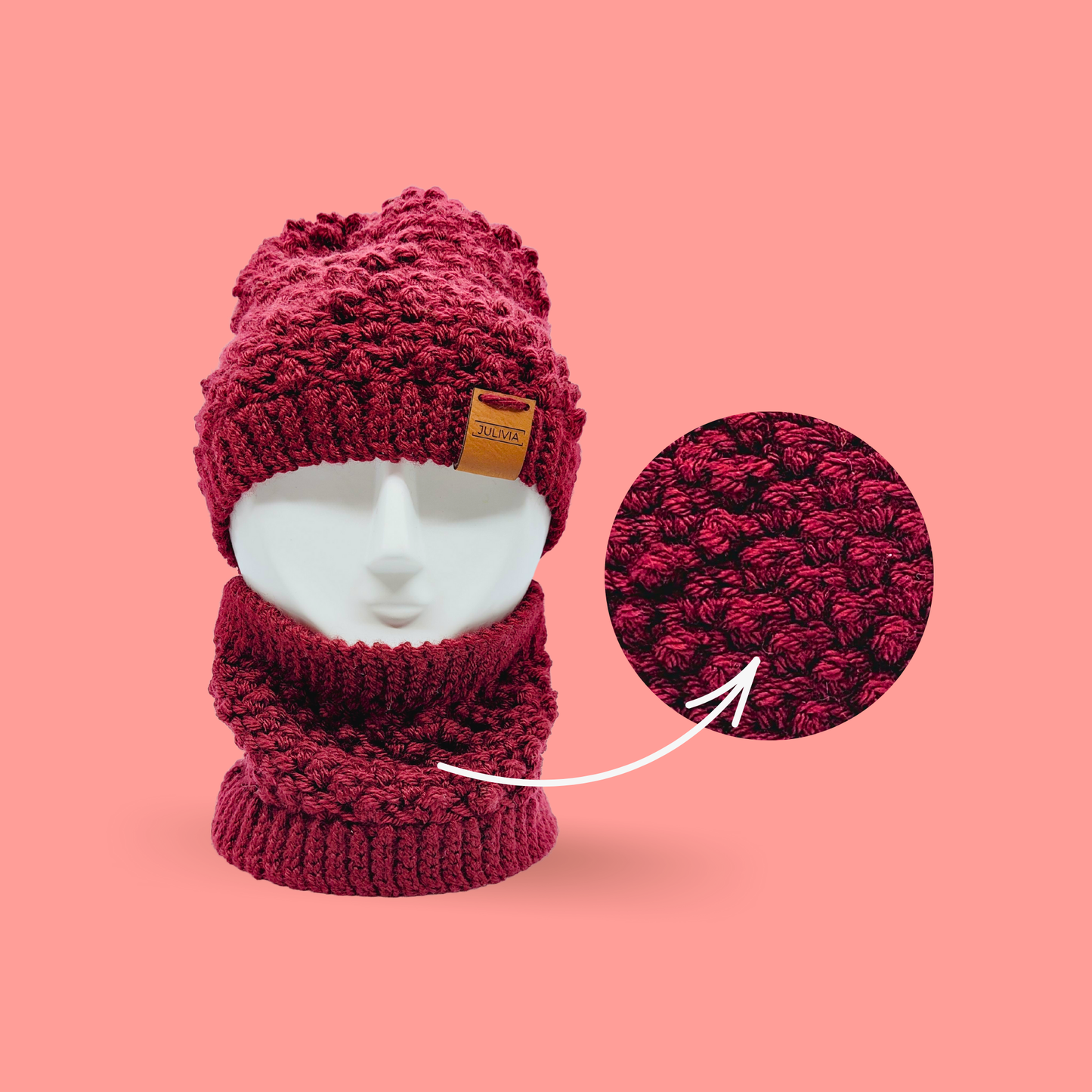 Crochet Charming Berries Hat and Cowl Pattern Bundle