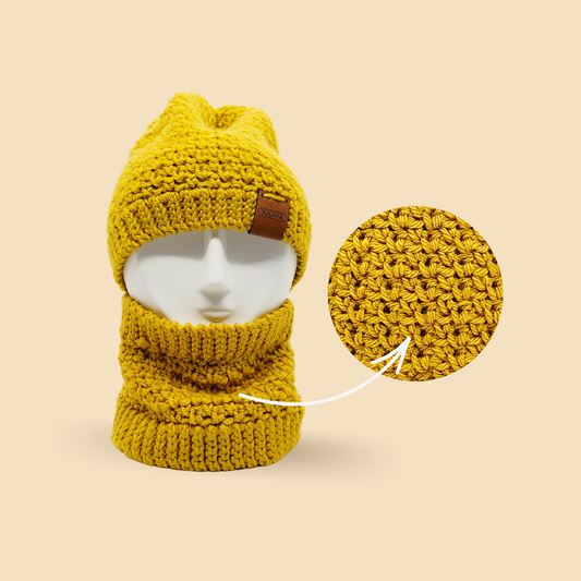 Crochet Good Vibes Hat and Cowl Pattern Bundle