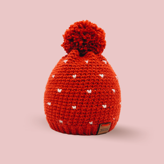 Crochet Mini Hearts Hat Pattern