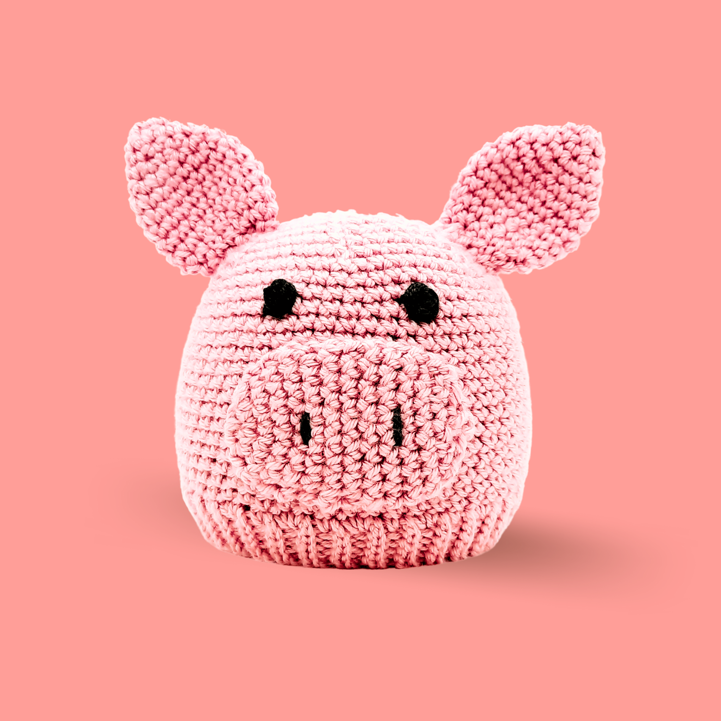 Crochet Pig Hat Pattern