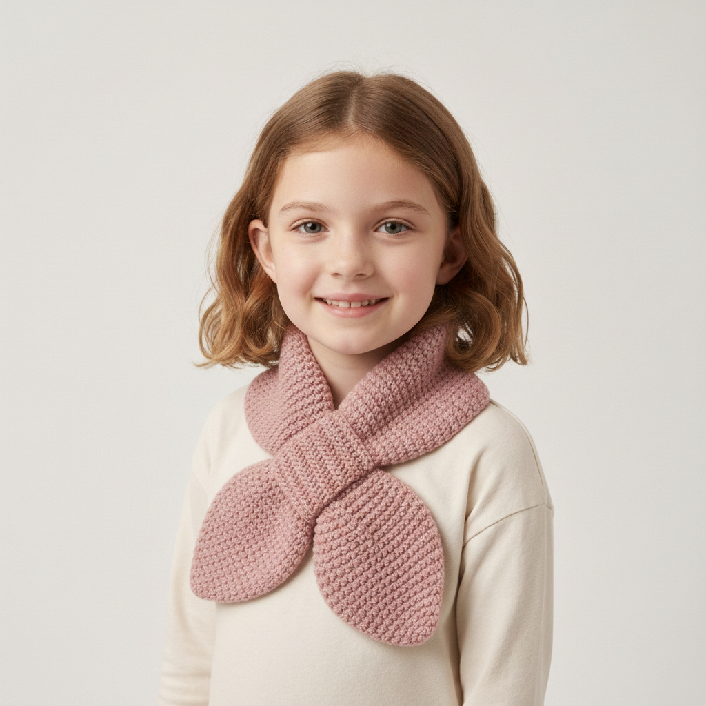 Crochet Bare Minimum Keyhole Scarf Pattern